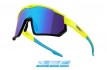 Brýle F DRIFT fluo-černé,modrá kontrast. revo sklo