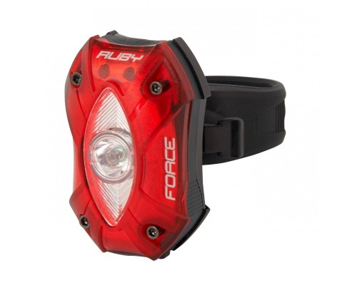 Blikačka zadní FORCE RUBY USB, 1 CREE LED