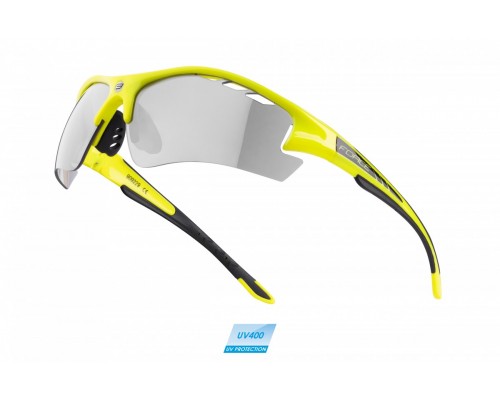 Brýle F RIDE PRO fluo diop.klip,čir.skla 2.jakost
