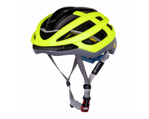 Přilba FORCE LYNX MIPS, fluo-černá, L-XL