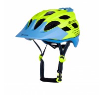 Přilba FORCE RAPTOR MTB fluo-modrá L - XL