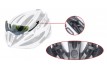 Přilba FORCE ROAD PRO, bílo-červená S - M