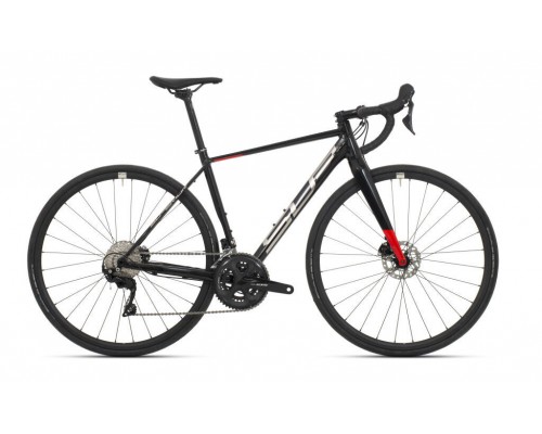 SUPERIOR X-ROAD ISSUE GLOSS BLACK METALLIC/ CHROME SILVER/ TEAM RED 2022