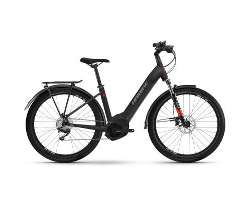 HAIBIKE TREKKING 6 - LOW Matte Black Red reflex 2022