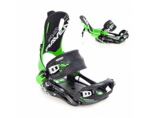 Vázání RAVEN FASTEC BLACK/GREEN 18/19