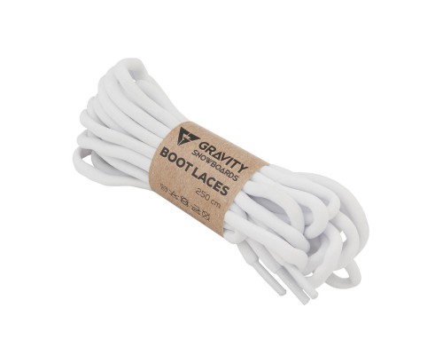 Tkaničky GRAVITY BOOT LACES WHITE 18/19